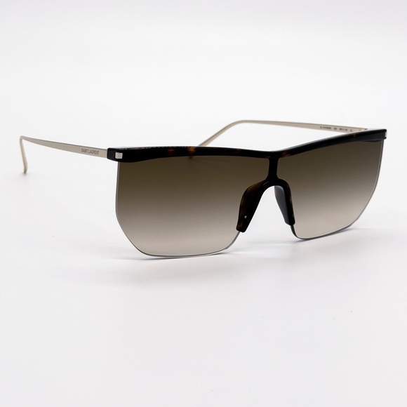 NEW SAINT LAURENT SL 519 MASK 003 BROWN GRADIENT WOMEN SL519 003 SUNGLASSES - Picture 7 of 11